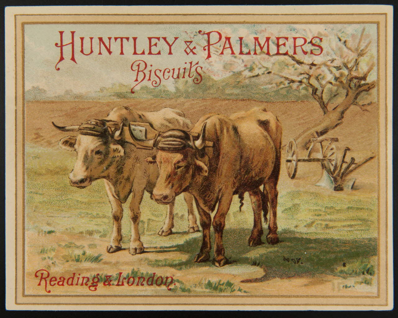 Huntley and Palmers carte réclame chromo Paris 1885-1910 1995.1.4188.1 Photo