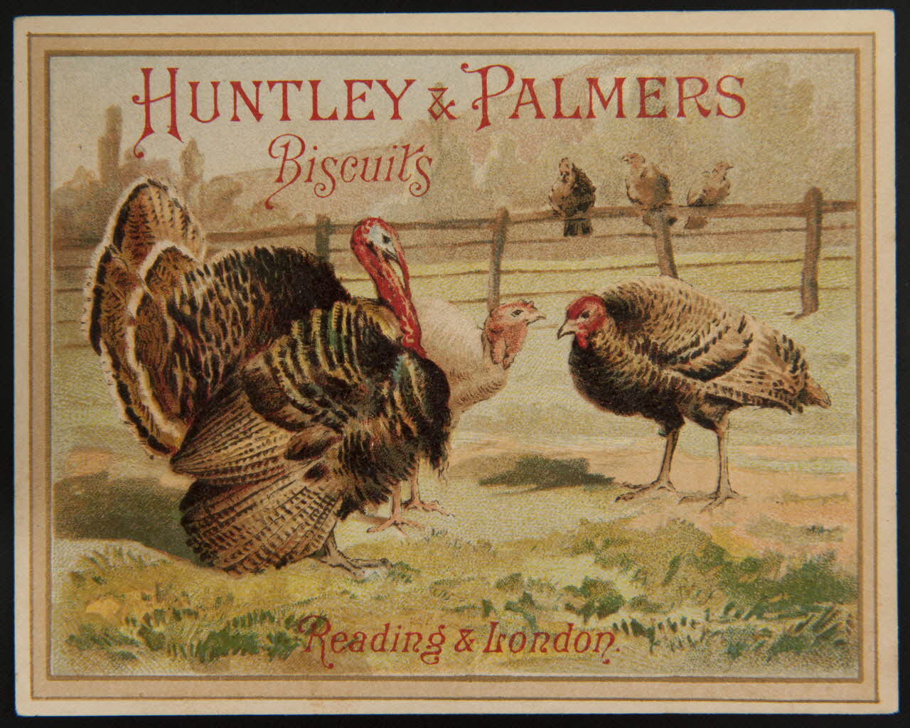 Huntley and Palmers carte réclame chromo Paris 1885-1910 1995.1.4188.12 Photo