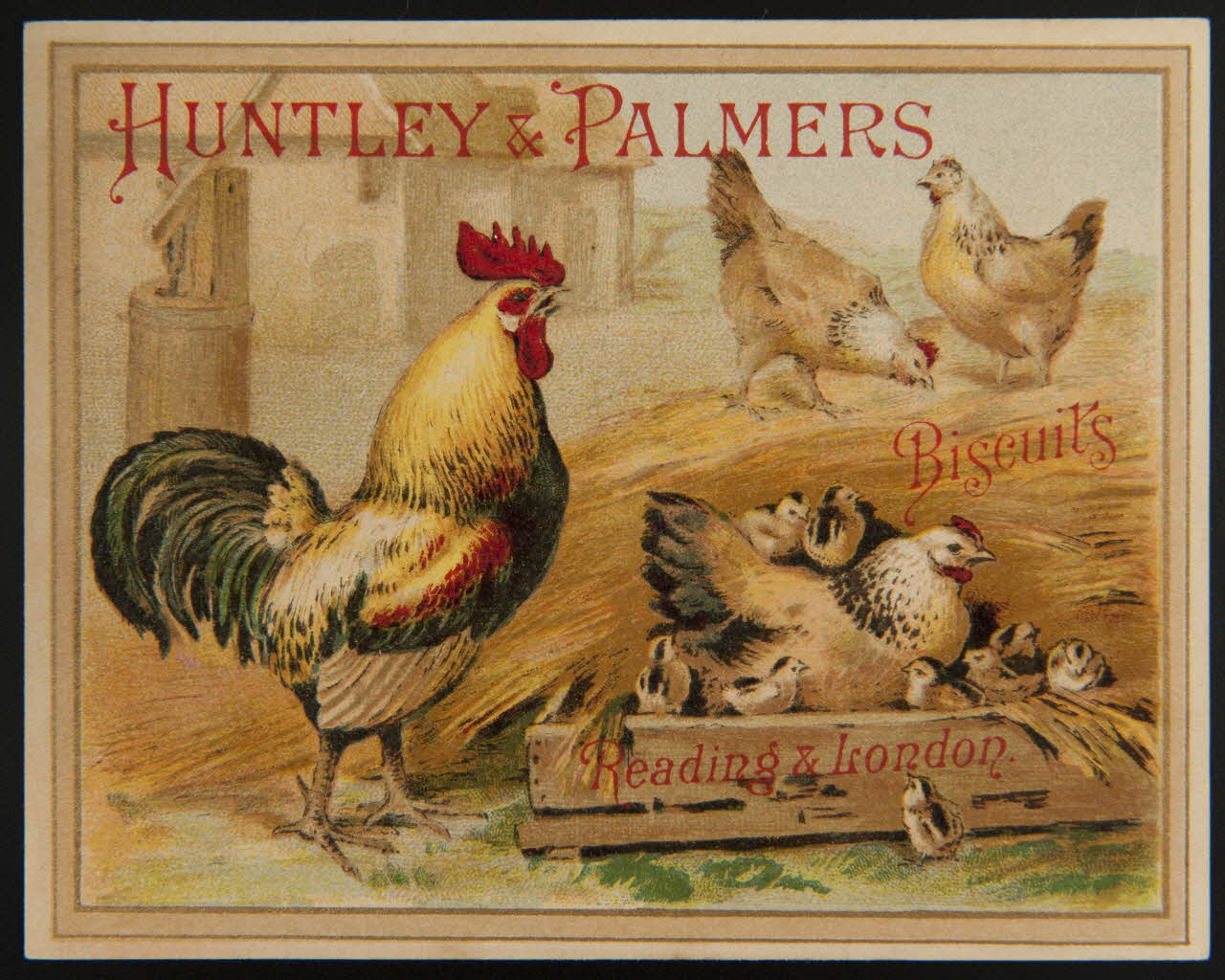 Huntley and Palmers carte réclame chromo Paris 1885-1910 1995.1.4188.3 Photo