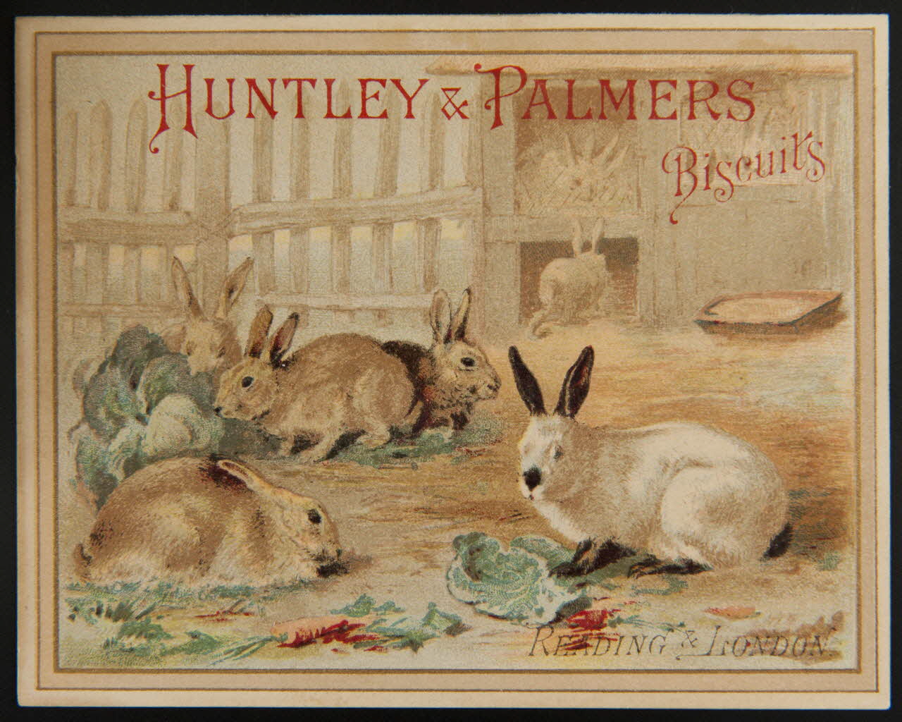 Huntley and Palmers carte réclame chromo Paris 1885-1910 1995.1.4188.9 Photo
