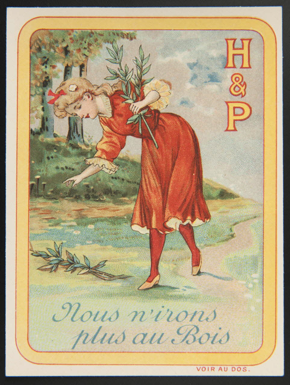 Huntley and Palmers carte réclame chromo France 1885-1910 1995.1.4190.6 Photo