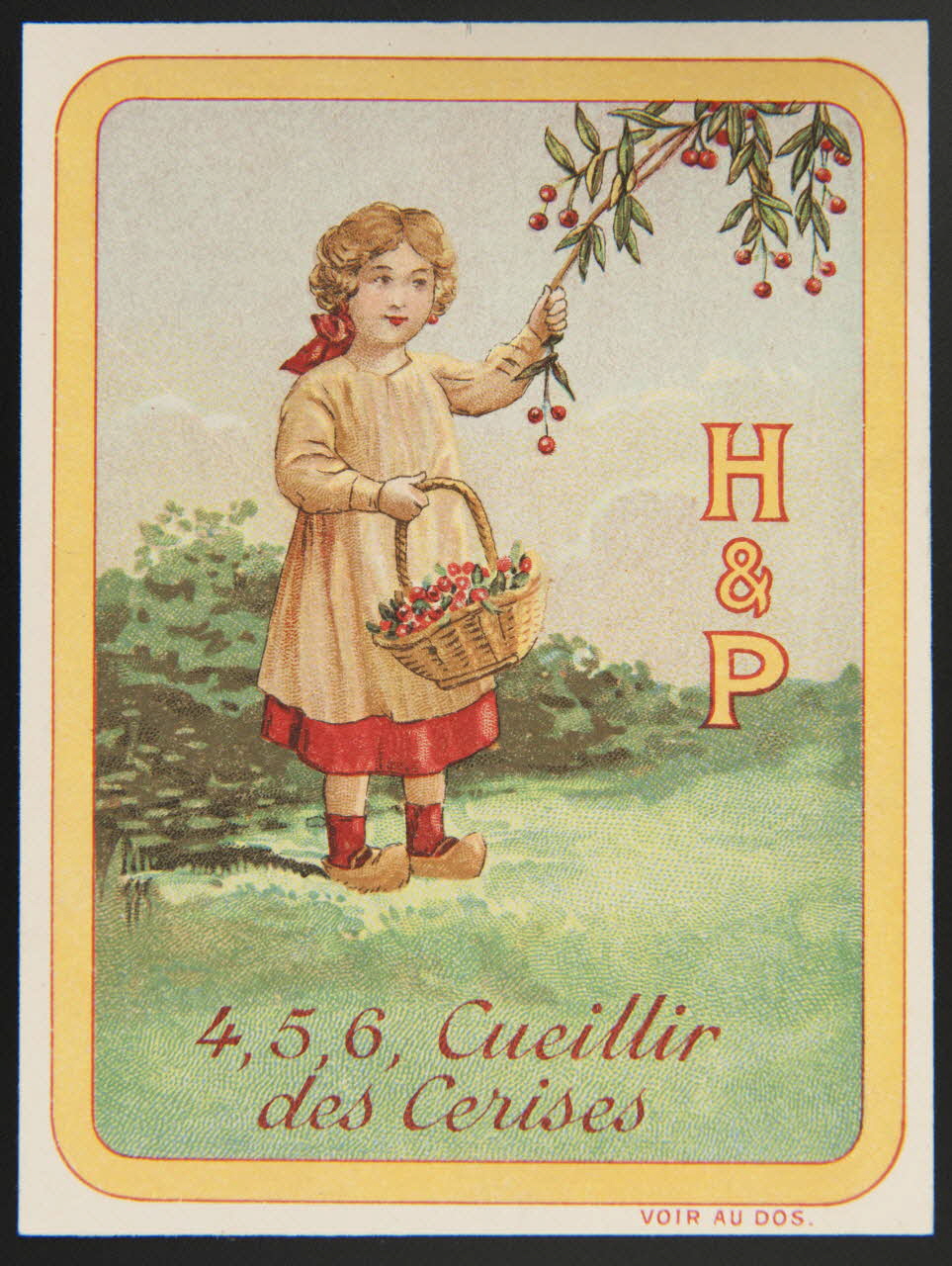 Huntley and Palmers carte réclame chromo Paris 1885-1910 1995.1.4190.8 Photo