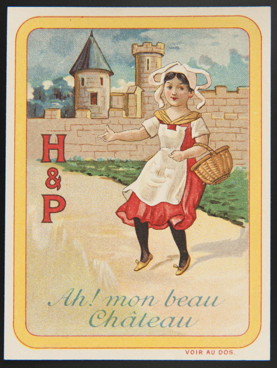 Huntley and Palmers carte réclame chromo Paris 1885-1910 1995.1.4190.9 Photo