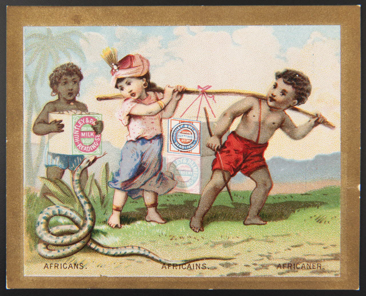 Huntley and Palmers carte réclame chromo Paris 1885-1910 1995.1.4193.1 Photo