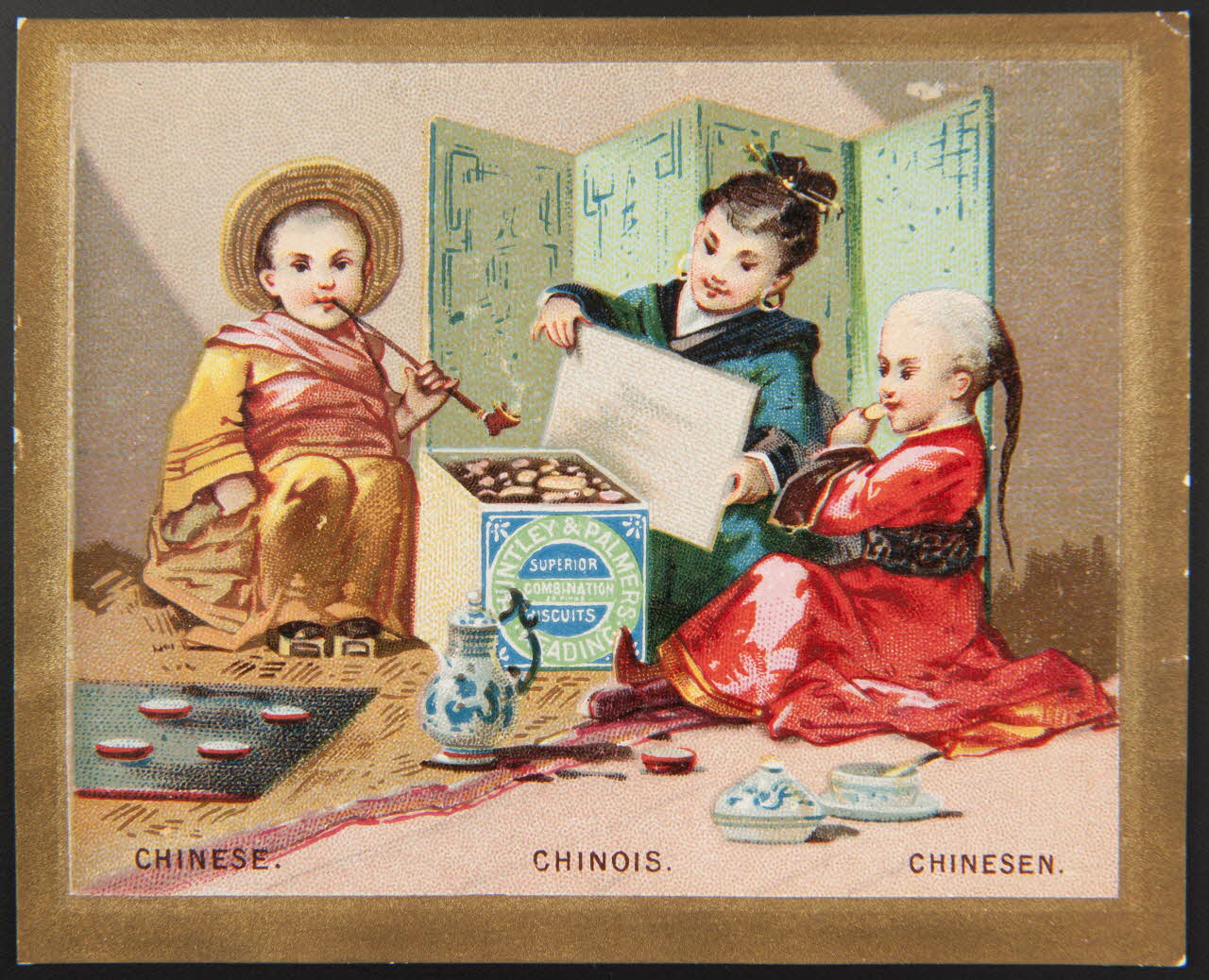 Huntley and Palmers carte réclame chromo Paris 1885-1910 1995.1.4193.3 Photo