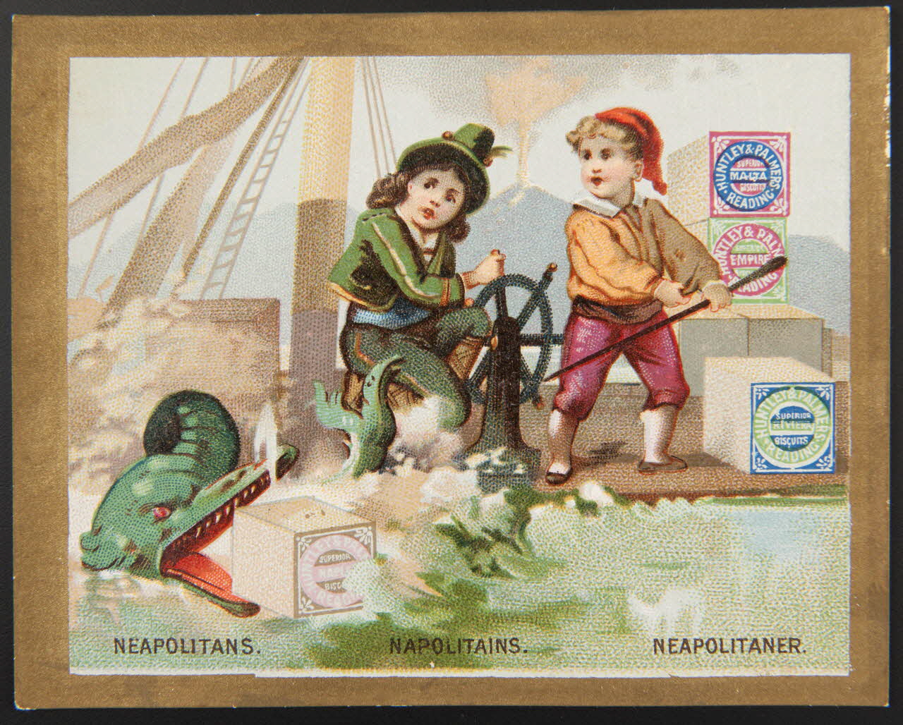 Huntley and Palmers carte réclame chromo Paris 1885-1910 1995.1.4193.6 Photo