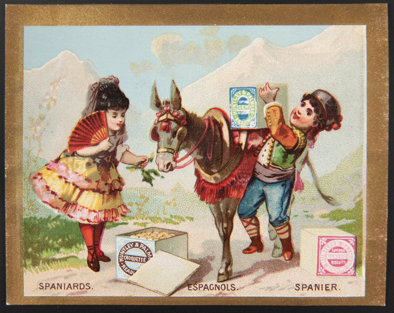 Huntley and Palmers carte réclame chromo Paris 1885-1910 1995.1.4193.7 Photo