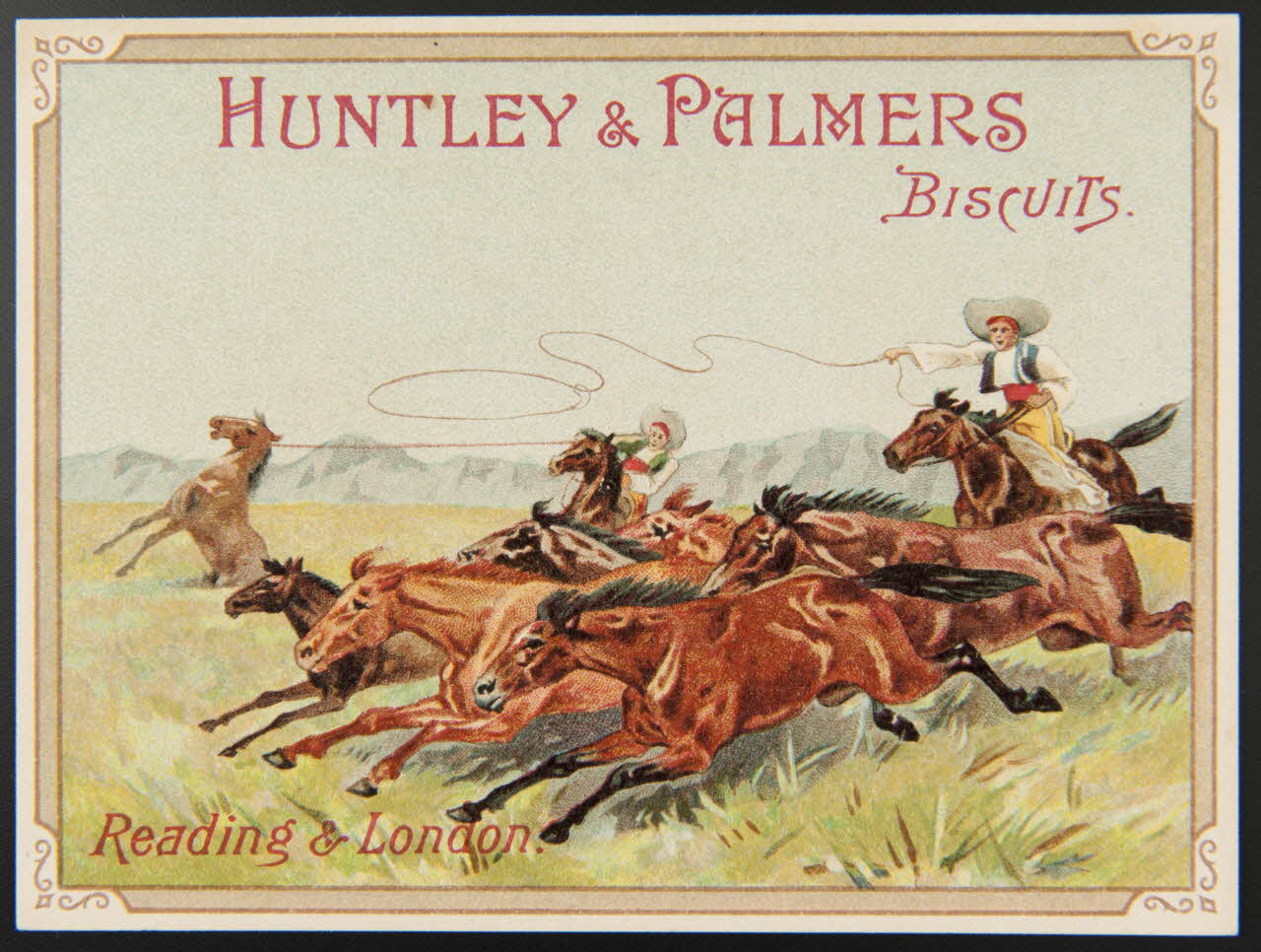 Huntley and Palmers carte réclame chromo Paris 1885-1910 1995.1.4195.1 Photo