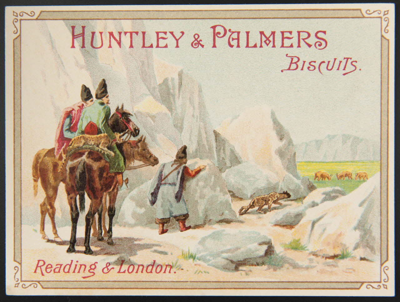 Huntley and Palmers carte réclame chromo Paris 1885-1910 1995.1.4195.12 Photo