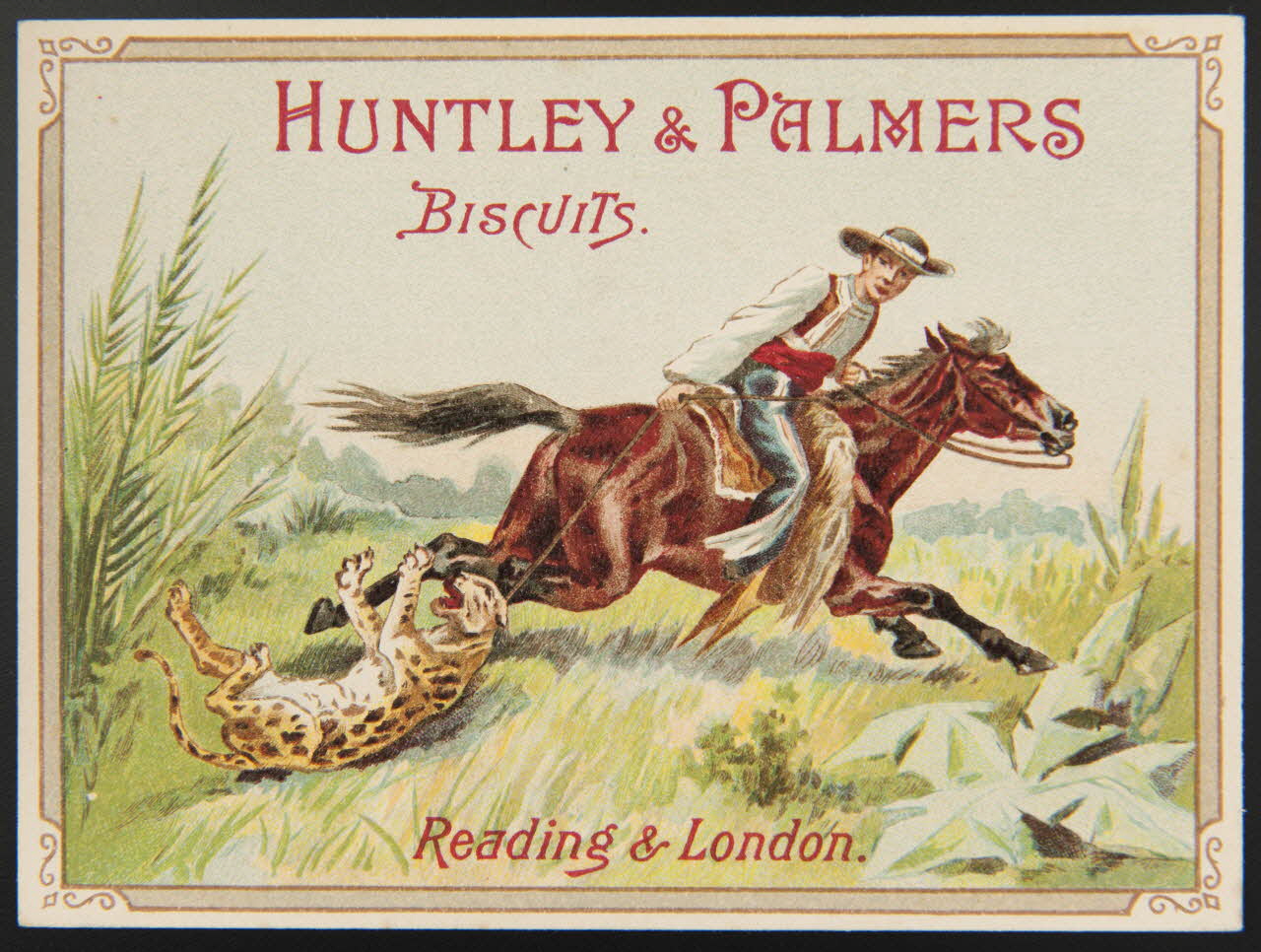 Huntley and Palmers carte réclame chromo Paris 1885-1910 1995.1.4195.2 Photo
