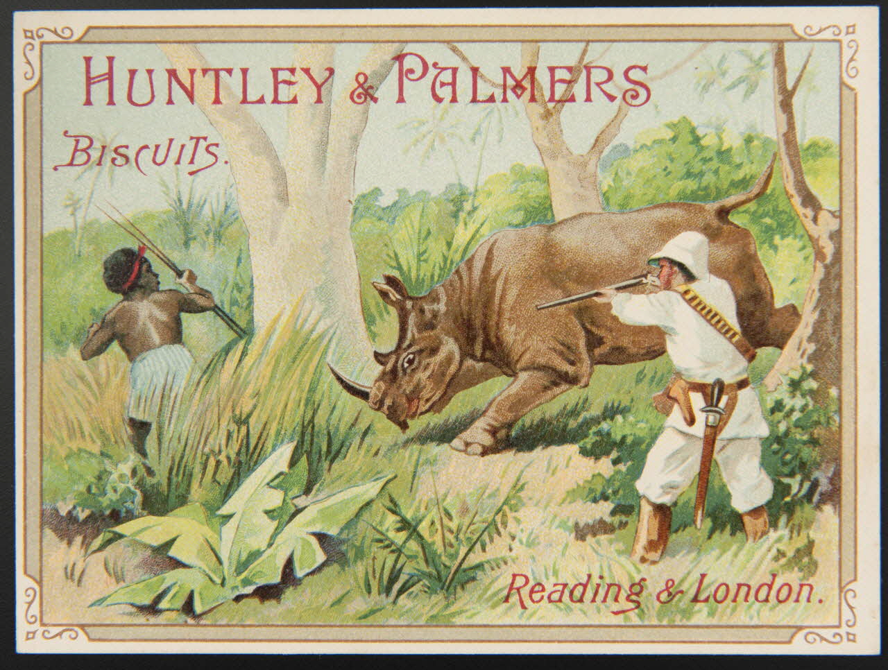Huntley and Palmers carte réclame chromo Paris 1885-1910 1995.1.4195.7 Photo
