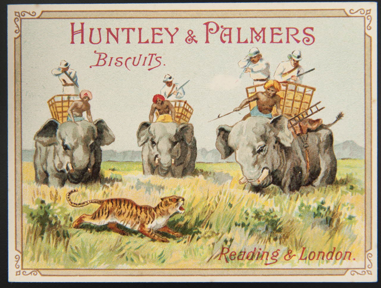 Huntley and Palmers carte réclame chromo Paris 1885-1910 1995.1.4195.8 Photo