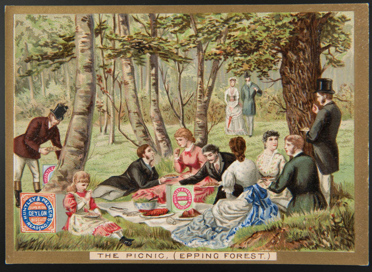 Huntley and Palmers carte réclame chromo Paris 1885-1910 1995.1.4198.9 Photo