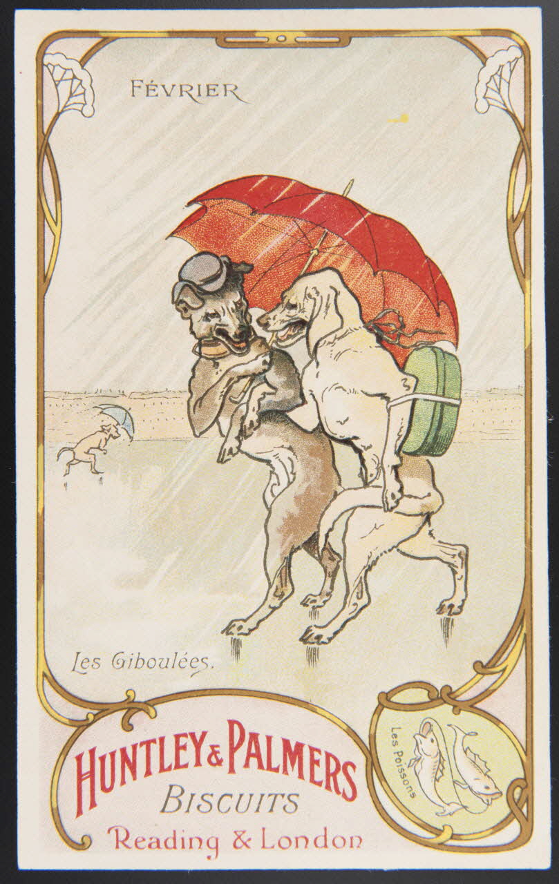 Huntley and Palmers carte réclame chromo Paris 1885-1910 1995.1.4199.1 Photo