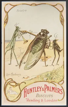 Huntley and Palmers carte réclame chromo Paris 1885-1910 1995.1.4199.7  Photo