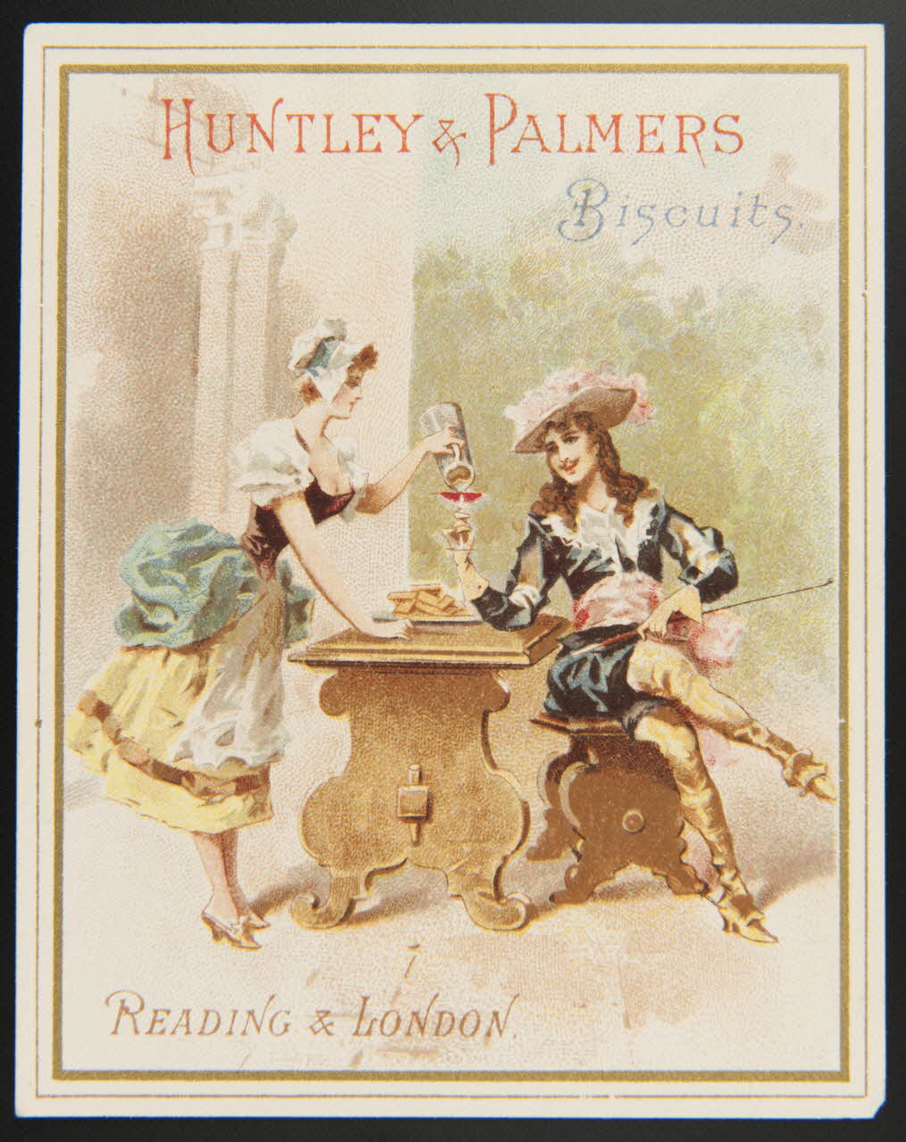 Huntley and Palmers carte réclame chromo Paris 1885-1910 1995.1.4200.1 Photo