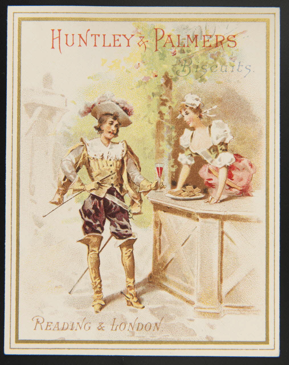 Huntley and Palmers carte réclame chromo Paris 1885-1910 1995.1.4200.2 Photo