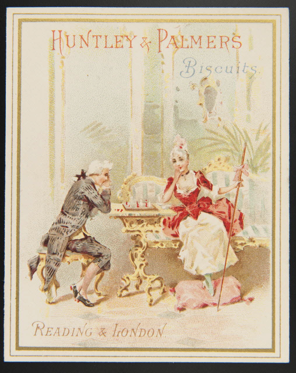 Huntley and Palmers carte réclame chromo Paris 1885-1910 1995.1.4200.4 Photo
