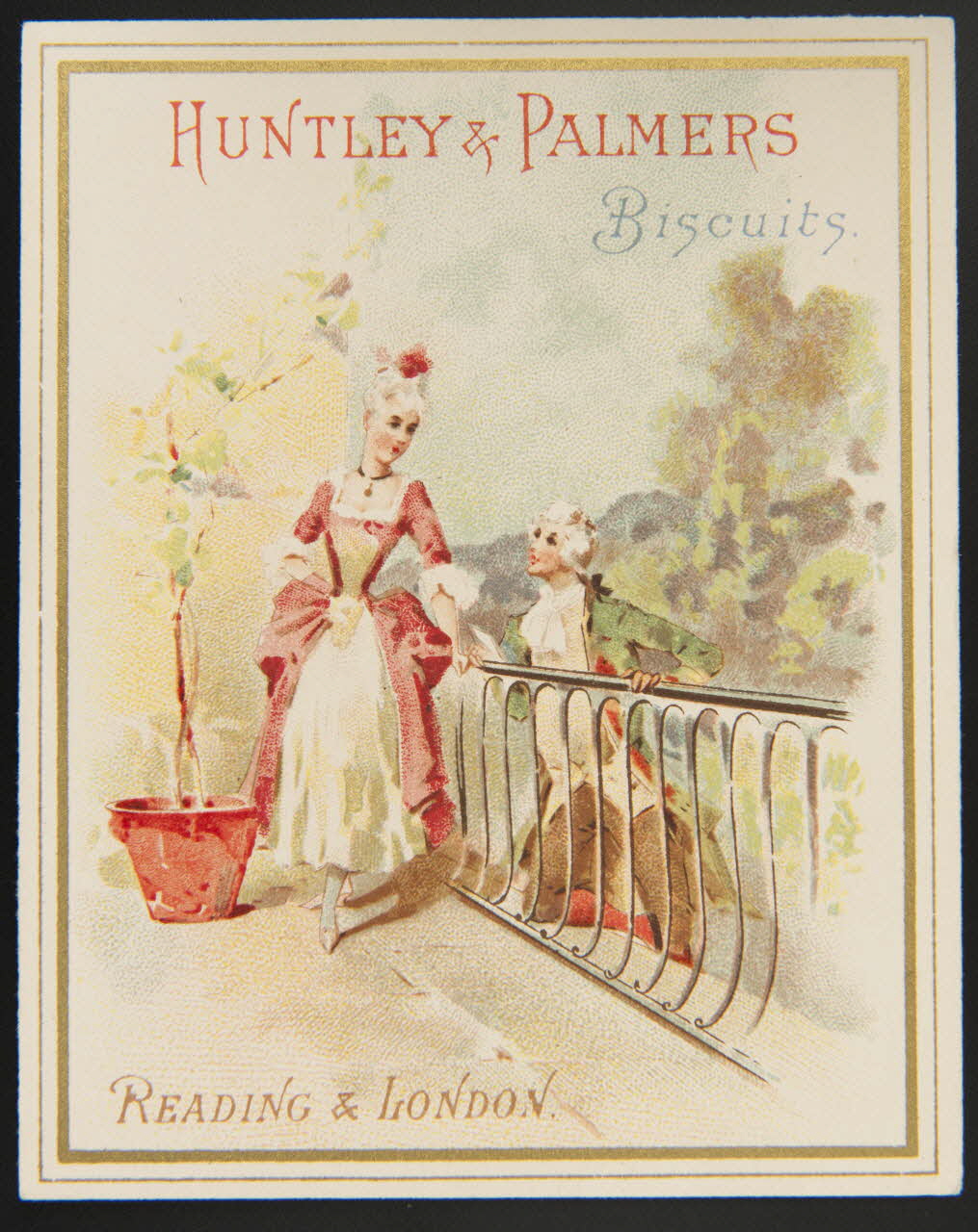 Huntley and Palmers carte réclame chromo Paris 1885-1910 1995.1.4200.5 Photo