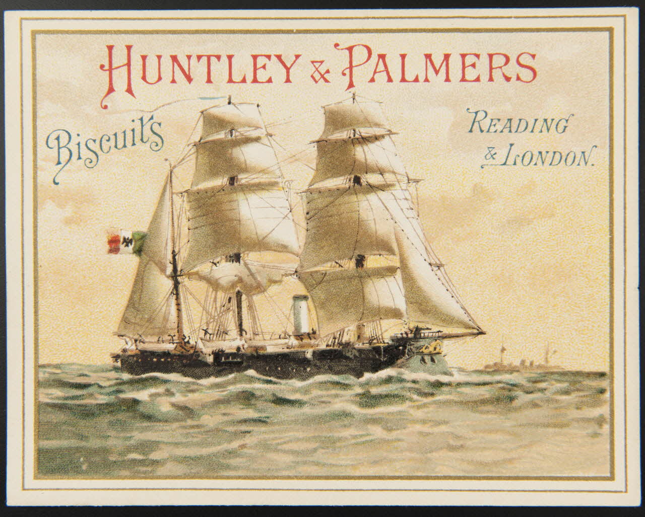 Huntley and Palmers carte réclame chromo Paris 1885-1910 1995.1.4201.1 Photo