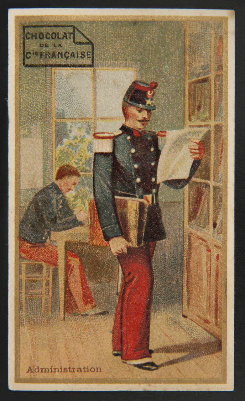 Jehenne et Sicard (éditeur), Bellier A. et Cie carte réclame chromo Paris 1893 1995.1.4204.1 Photo