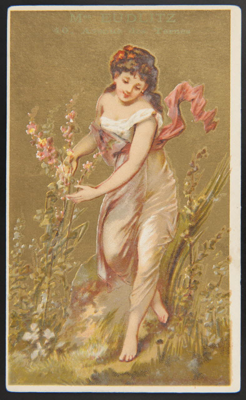 Jehenne et compagnie carte réclame chromo Paris 1885 1995.1.4209.2 Photo