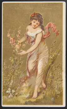 Jehenne et compagnie carte réclame chromo Paris 1885 1995.1.4209.2  Photo