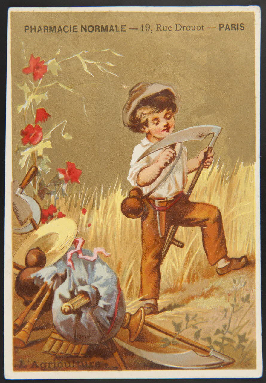 Jehenne et compagnie carte réclame chromo Paris 1885 1995.1.4210.2 Photo