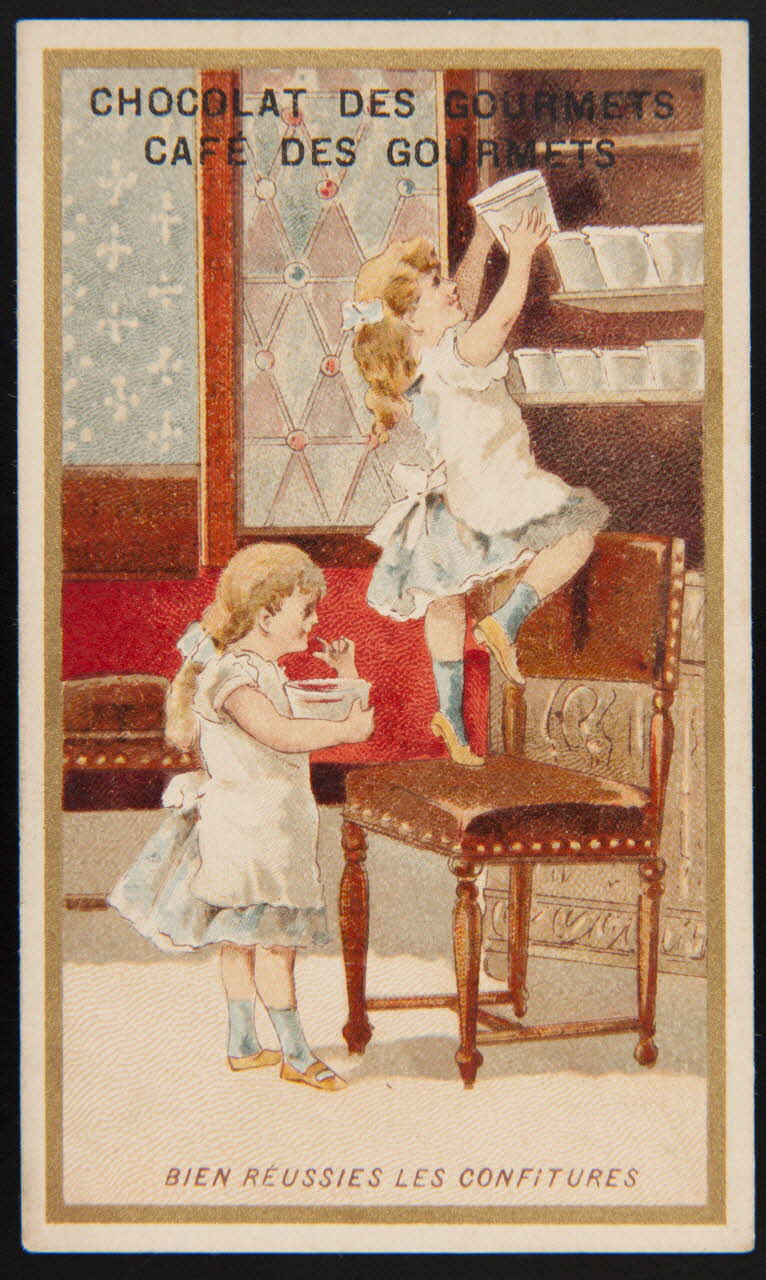 Jehenne ; Bellier A. et compagnie carte réclame chromo Paris-Bordeaux 1893 1995.1.4217.2 Photo