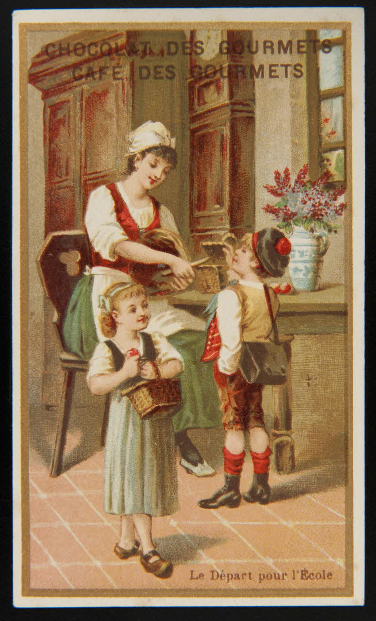 Jehenne ; Bellier A. et compagnie carte réclame chromo Paris-Bordeaux 1893 1995.1.4218.2 Photo