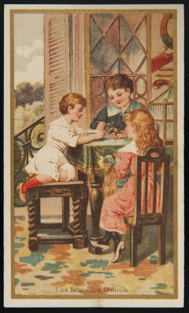Jehenne ; Bellier A. et compagnie carte réclame chromo Paris 1893 1995.1.4218.4 Photo