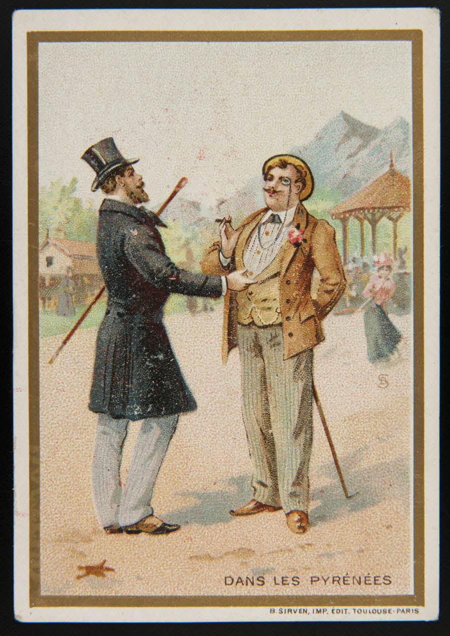 Jehenne carte réclame chromo Toulouse-Paris 1895-1935 1995.1.4219.1 Photo