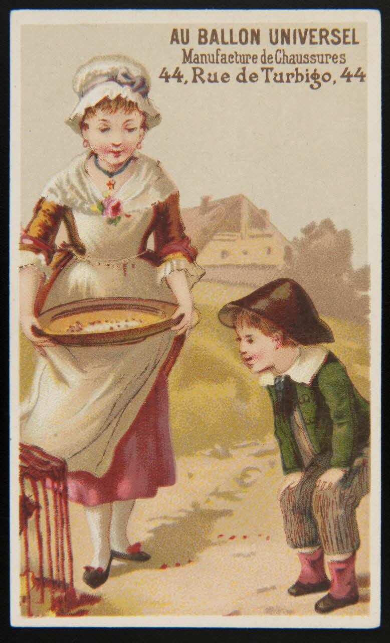 Jehenne ; L. Pacon carte réclame chromo Paris 1886-1889 1995.1.4221.1 Photo