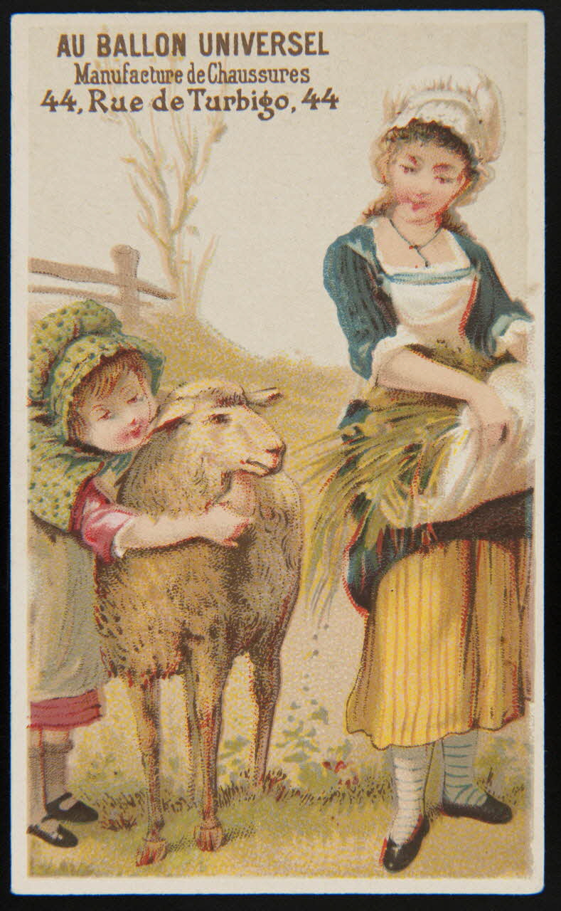 Jehenne ; L. Pacon carte réclame chromo Paris 1886-1889 1995.1.4221.3 Photo