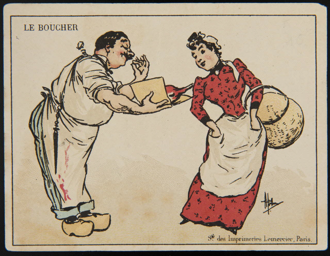 Guillaume ; Jehenne carte réclame chromo Paris 1893-1895 1995.1.4222.2 Photo