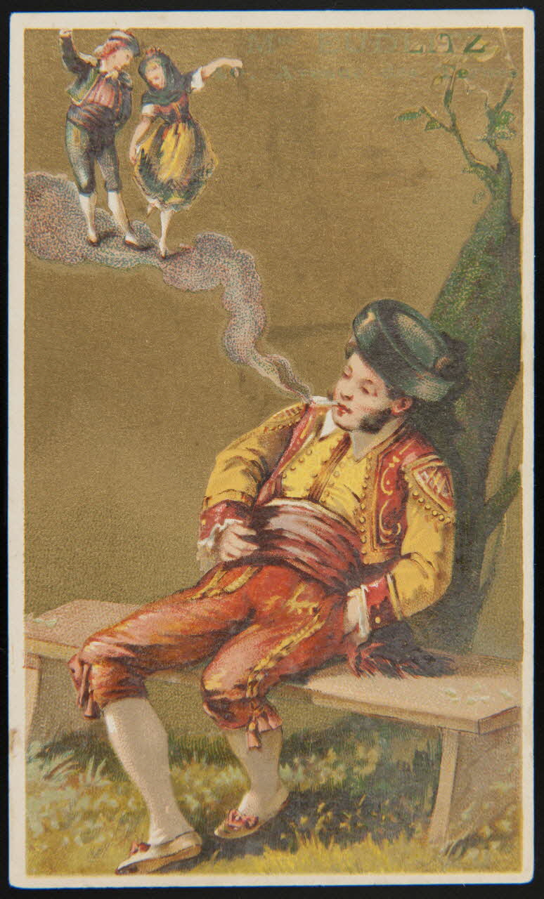 Jehenne et compagnie carte réclame chromo Paris 1885 1995.1.4225.1 Photo