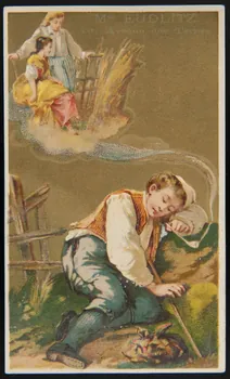 Jehenne et compagnie carte réclame chromo Paris 1885 1995.1.4225.3  Photo