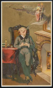Jehenne et compagnie carte réclame chromo Paris 1885 1995.1.4225.5  Photo