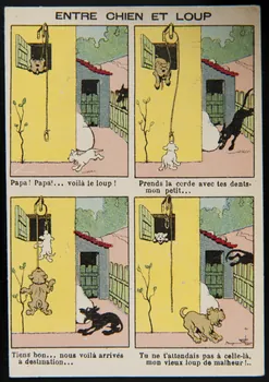 Jehenne ; Benjamin Rabier carte réclame chromo Toulouse-Paris 1895-1935 1995.1.4247.4  Photo