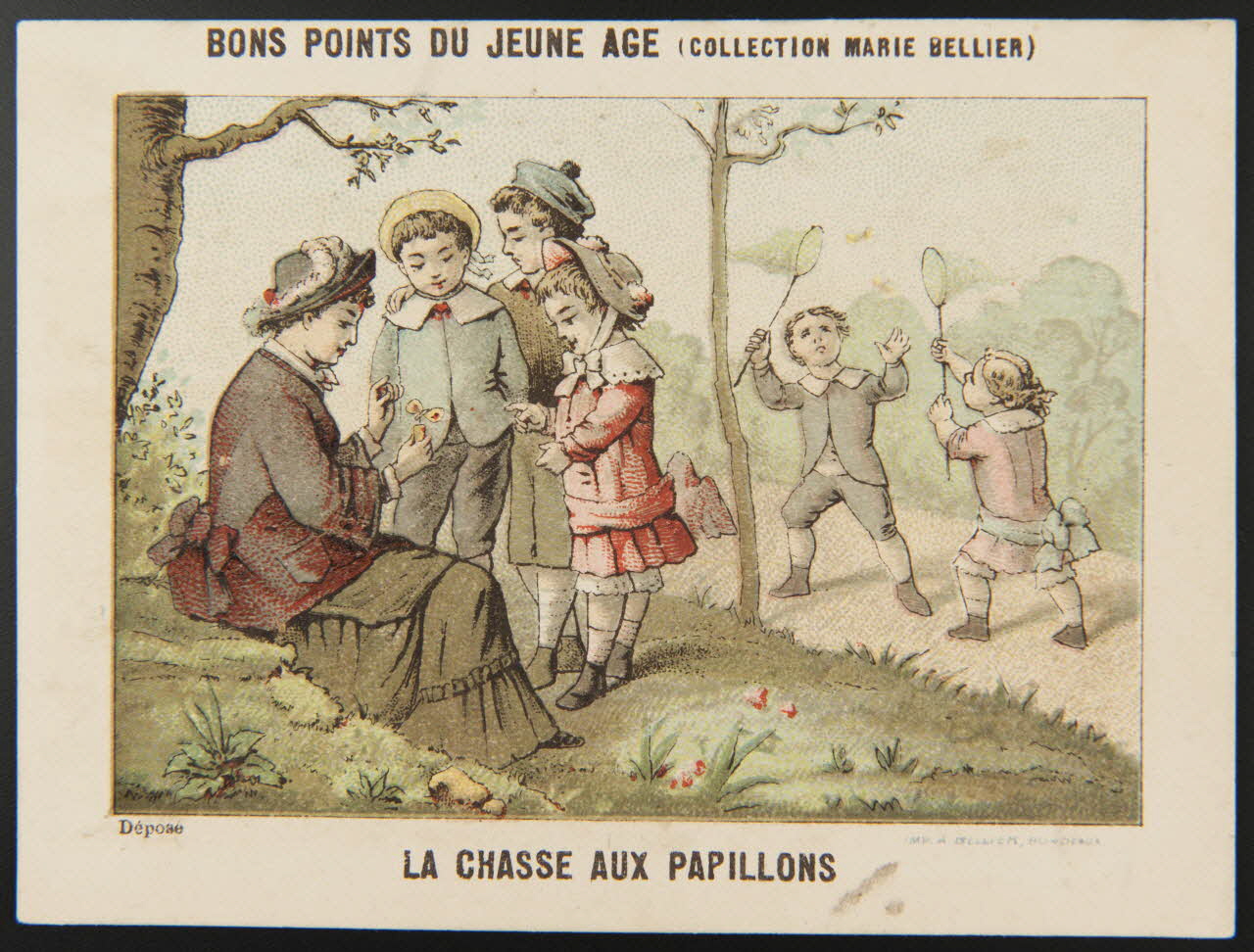 Jehenne (éditeur), Bellier A. (imprimeur), Ract et Falquet carte réclame chromo Bordeaux 1893 1995.1.4280.1 Photo