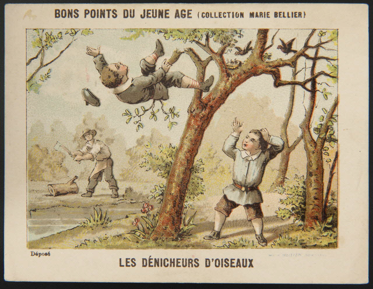 Jehenne et Sicard (éditeur), Bellier A. et Cie carte réclame chromo Bordeaux 1893 1995.1.4280.2 Photo