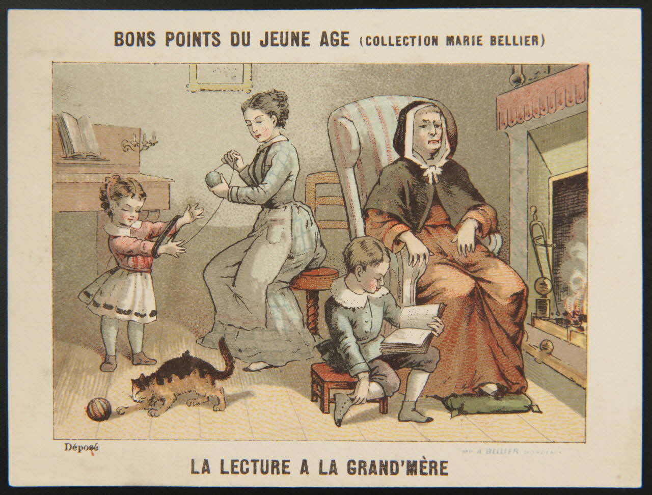 Jehenne (éditeur), Bellier A. (imprimeur), Ract et Falquet carte réclame chromo Bordeaux 1893 1995.1.4280.4 Photo