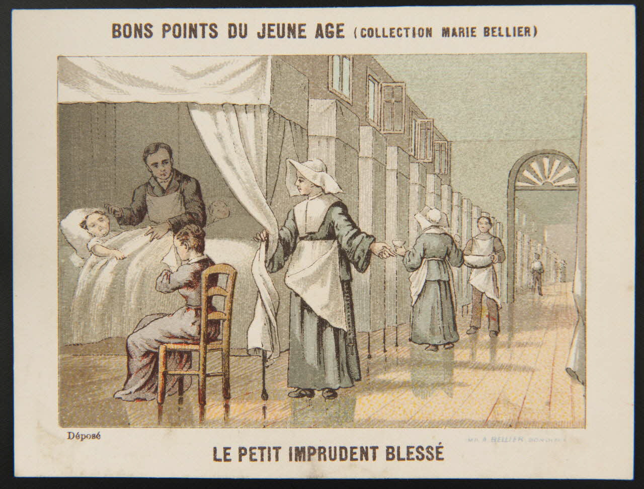 Jehenne (éditeur), Bellier A. (imprimeur), Ract et Falquet carte réclame chromo Bordeaux 1893 1995.1.4280.5 Photo