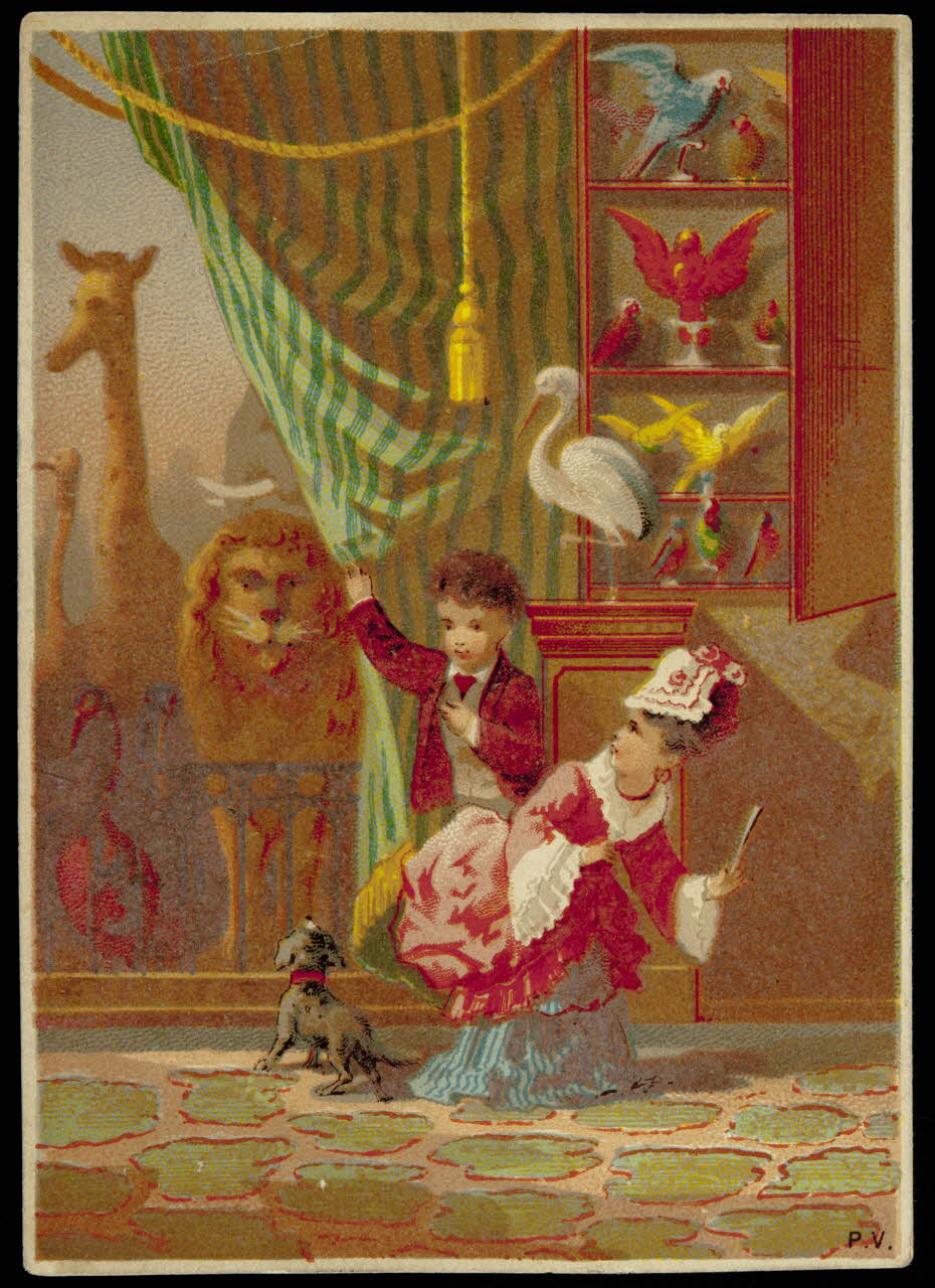 P.V. ; Testu & Massin carte réclame chromo Paris 1876-1903 1995.1.4316.1 Photo