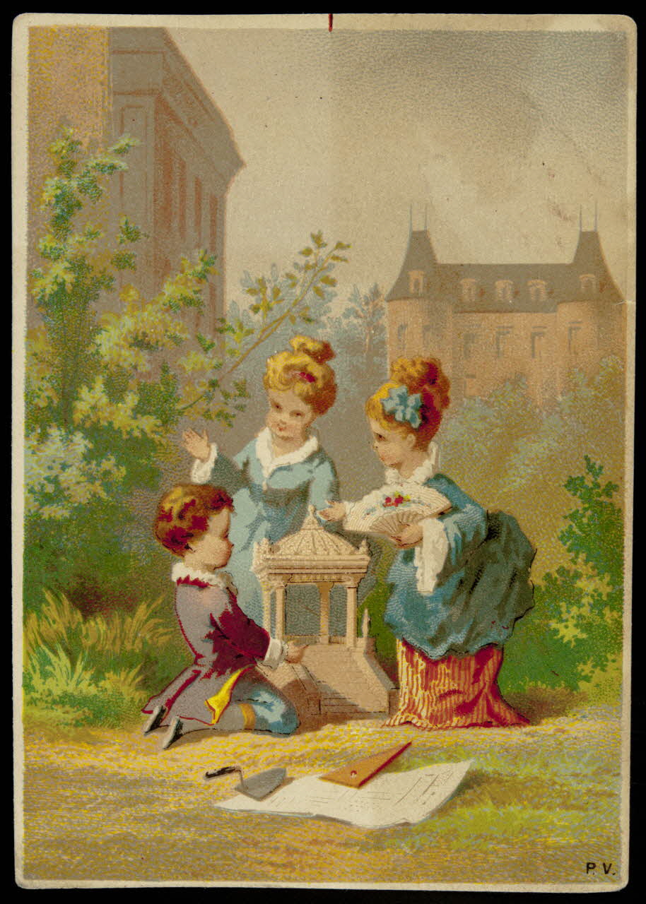 P.V. ; Testu & Massin carte réclame chromo Paris 1876-1903 1995.1.4316.3 Photo