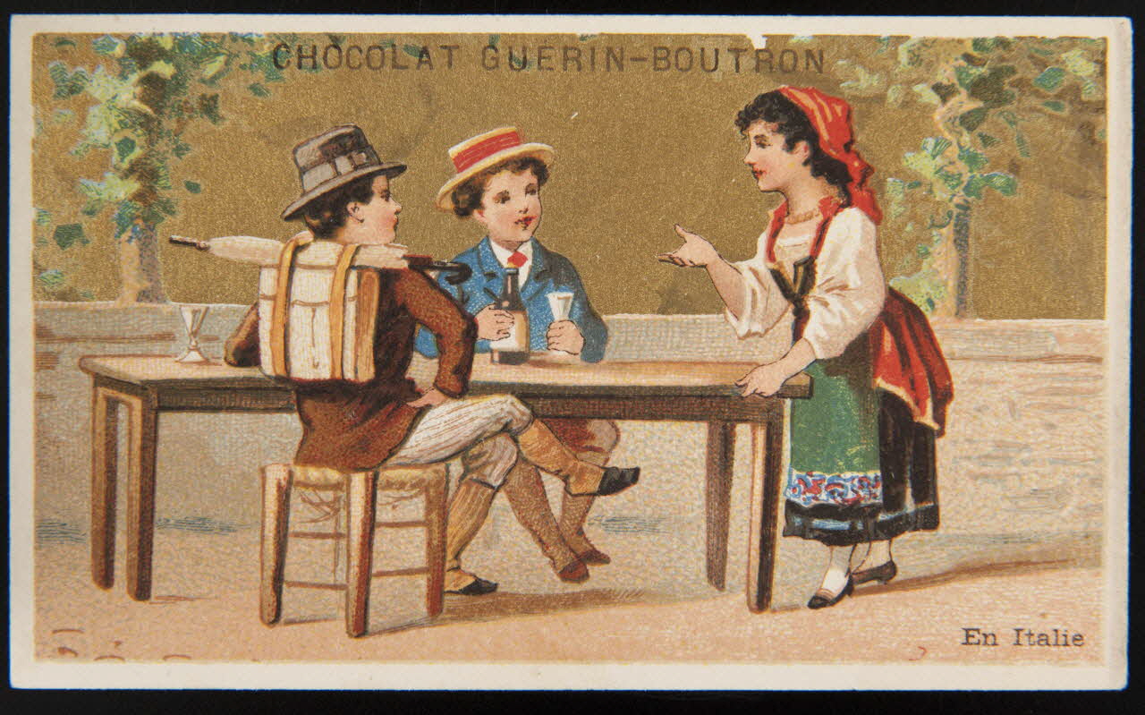 Testu & Massin ; Champenois et Compagnie carte réclame chromo Paris 1888-1889 1995.1.4318.3 Photo