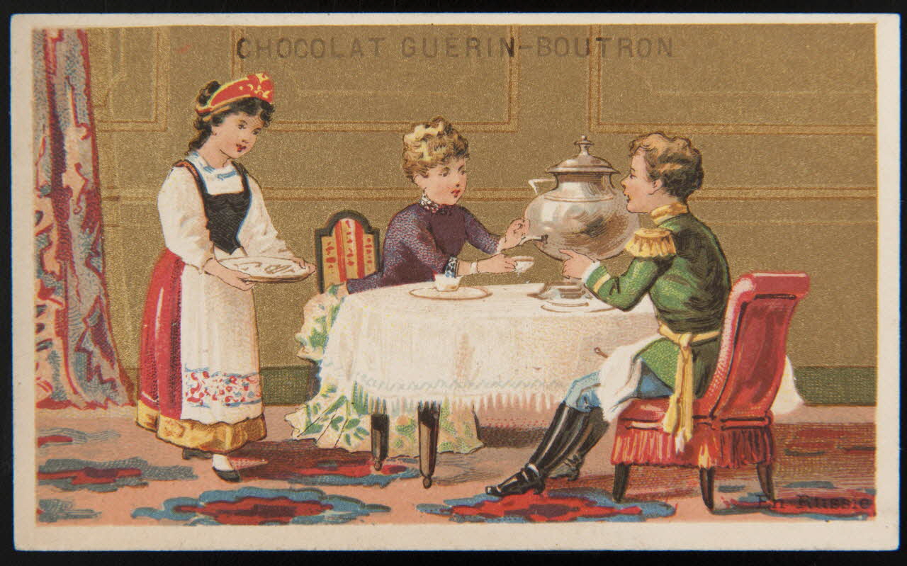 Testu & Massin ; Champenois et Compagnie carte réclame chromo Paris 1888-1889 1995.1.4318.5 Photo