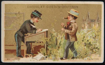 Testu & Massin ; Champenois et Compagnie carte réclame chromo Paris 1888-1889 1995.1.4321.3 Photo