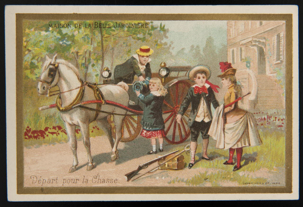 Testu & Massin ; Champenois et Compagnie carte réclame chromo Paris 1888-1889 1995.1.4332.2 Photo