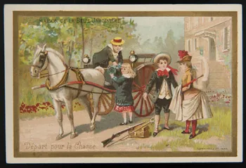 Testu & Massin ; Champenois et Compagnie carte réclame chromo Paris 1888-1889 1995.1.4332.2 Photo